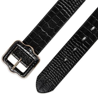 Women's LC Lauren Conrad Reversible Ornate Center Bar Buckle Belt