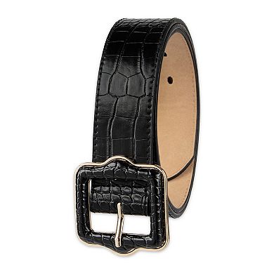 Women's LC Lauren Conrad Reversible Ornate Center Bar Buckle Belt