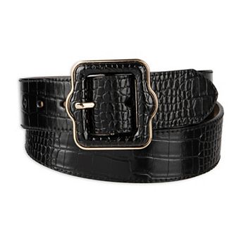 Women's LC Lauren Conrad Reversible Ornate Center Bar Buckle Belt
