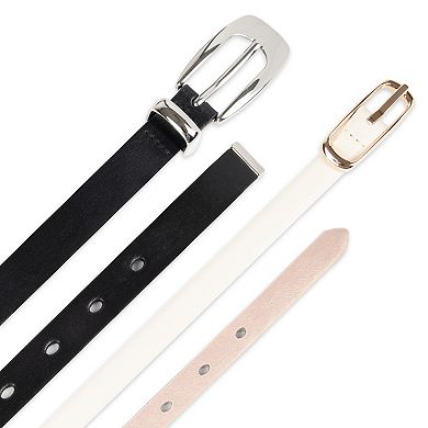 Women's LC Lauren Conrad 2-Pack Reversible Center Bar & Western Skinny Belts