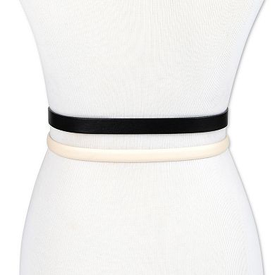 Women's LC Lauren Conrad 2-Pack Reversible Center Bar & Western Skinny Belts