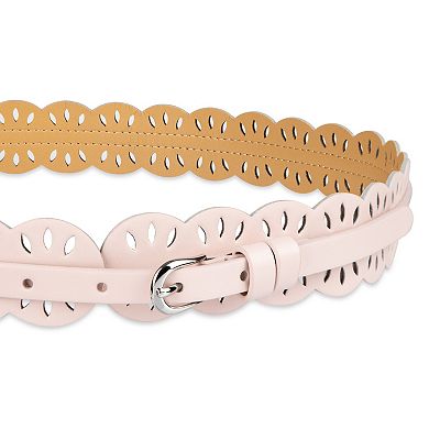 Women's LC Lauren Conrad Scalloped Edge Eyelet Belt