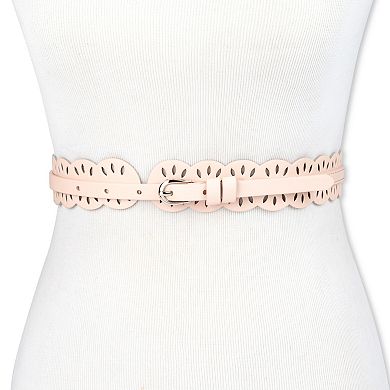 Women's LC Lauren Conrad Scalloped Edge Eyelet Belt