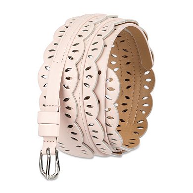 Women's LC Lauren Conrad Scalloped Edge Eyelet Belt