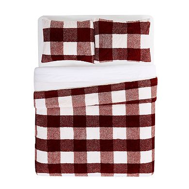 Cannon Cozy Buffalo Check Comforter Set with Shams