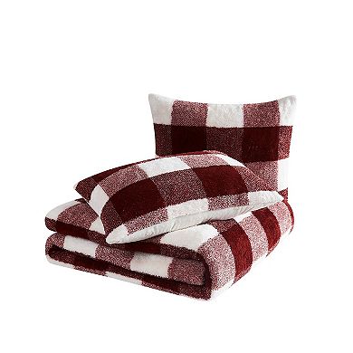 Cannon Cozy Buffalo Check Comforter Set with Shams