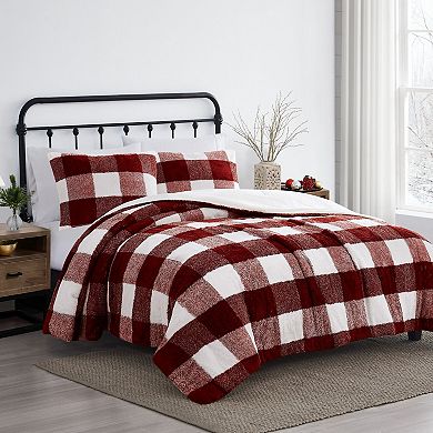 Cannon Cozy Buffalo Check Comforter Set with Shams