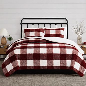 Cannon Cozy Buffalo Check Comforter Set with Shams