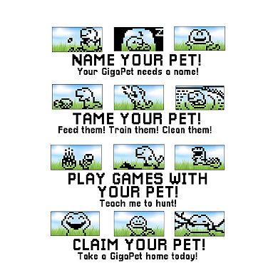 Top Secret Toys GigaPets: Tech T-Rex - The 90’s GigaPets Reinvented, Virtual Interactive Pet Keychain