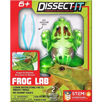 Top Secret Toys Dissect-It: Frog Lab - Synthetic Dissection Kit, Realistic & Safe, STEM