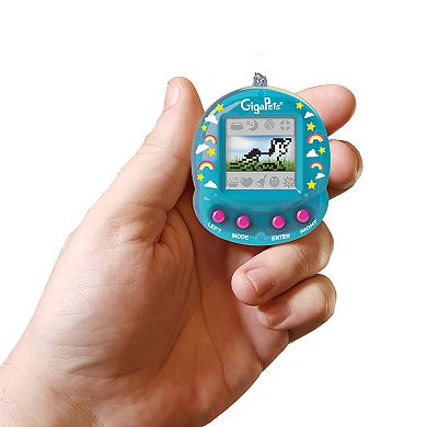 Top Secret Toys GigaPets: Virtual Unicorn - The 90’s GigaPets Reinvented, Virtual Interactive Pet Keychain