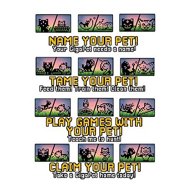 Top Secret Toys GigaPets: StarCat/CompuKitty Classic Or Magic, Virtual Interactive Pet Keychain