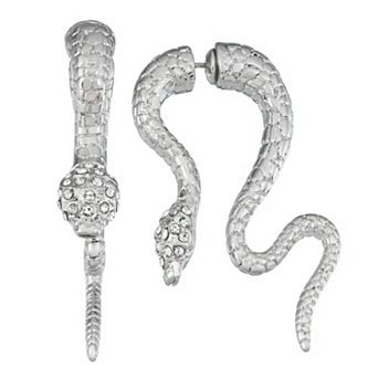 Simply Vera Vera Wang Front-Back Snake Earrings