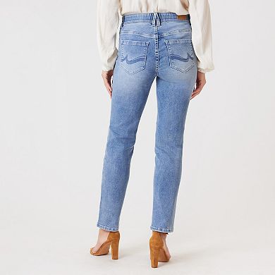 Women's Angels Forever Young 360 Sculpt Mid-Rise Straight Leg Jeans
