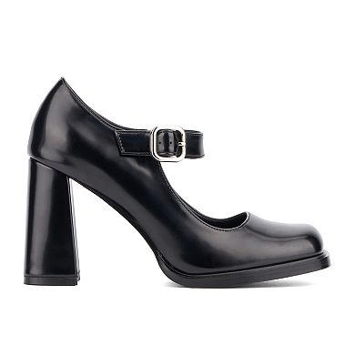Olivia Miller Mercury Women's Block Heel Maryjanes