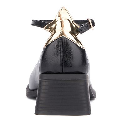 Olivia Miller Astrology Women's Block Heeled Ankle Strap Sandals