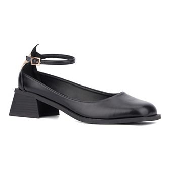 Olivia Miller Astrology Women's Block Heeled Ankle Strap Sandals