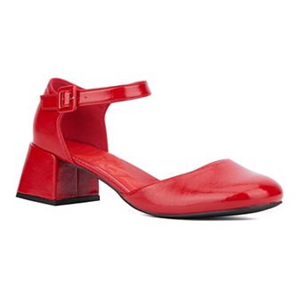 Olivia Miller Ascendant Women's Block Heeled Ankle Strap Sandals