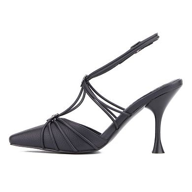 Olivia Miller Celestial Women's Strappy Pointed Stiletto Heels