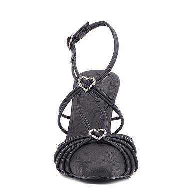 Olivia Miller Celestial Women's Strappy Pointed Stiletto Heels