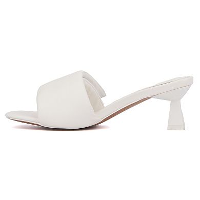 Olivia Miller Allure Women's Puffy Slide-On Heels