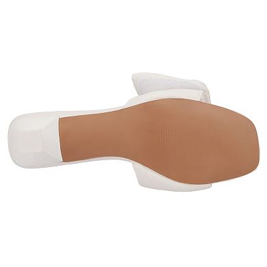 Olivia Miller Allure Women's Puffy Slide-On Heels