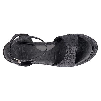 Olivia Miller Capricorn Women's Glittery Block Platform Sandals