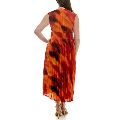 Women's Nicole Miller Sleeveless Pleated Dress
