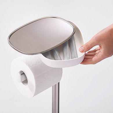 Joseph Joseph EasyStore™ Plus Standing Toilet Paper Holder with Flex™ Steel Toilet Brush