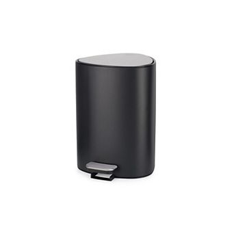 Joseph Joseph EasyStore Steel 5-Liter Pedal Bathroom Trash Can with Liner Storage