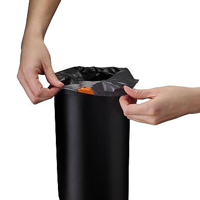 Joseph Joseph EasyStore Steel 5-Liter Pedal Bathroom Trash Can with Liner Storage
