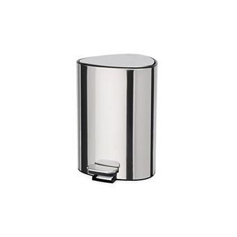 Joseph Joseph EasyStore Luxe Stainless Steel 5-Liter Pedal Bathroom Trash Can with Liner Storage