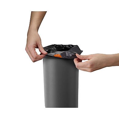 Joseph Joseph EasyStore Luxe Stainless Steel 5-Liter Pedal Bathroom Trash Can with Liner Storage