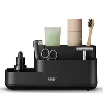 Joseph Joseph EasyStore Matte Black Bathroom Caddy