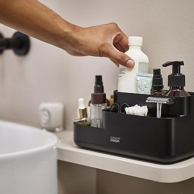 Joseph Joseph EasyStore Matte Black Bathroom Caddy