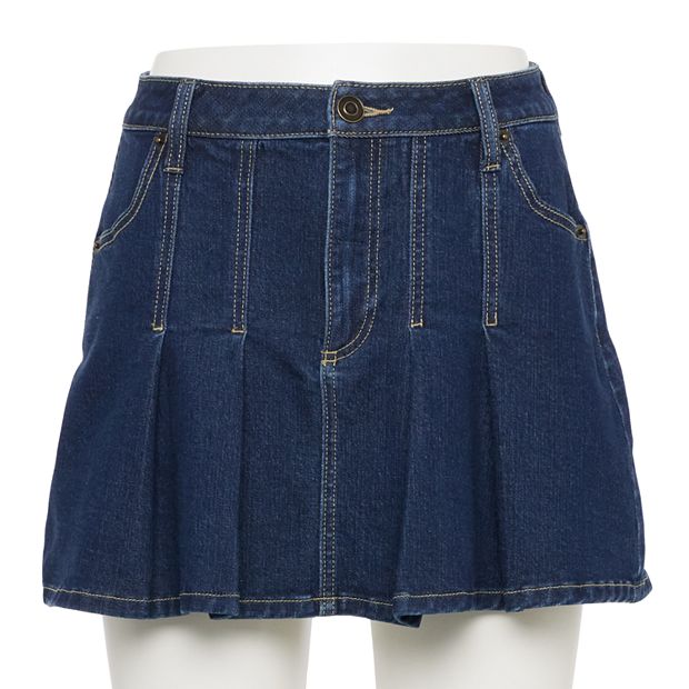 Juniors Project Indigo High Rise Jean Skirt