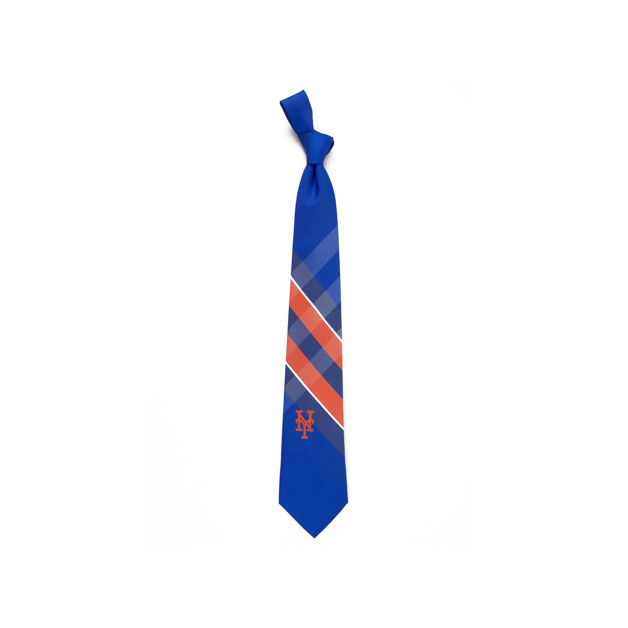 Mens New York Mets Plaid Accent Tie