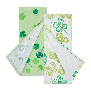 Celebrate Together™ St. Patrick's Day 2-pc. Set Lucky Charm Dog Shamrock Kitchen Towels