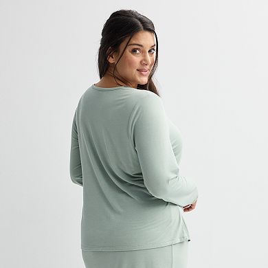 Plus Size Sonoma Goods For Life® Long Sleeve Sleep T-Shirt