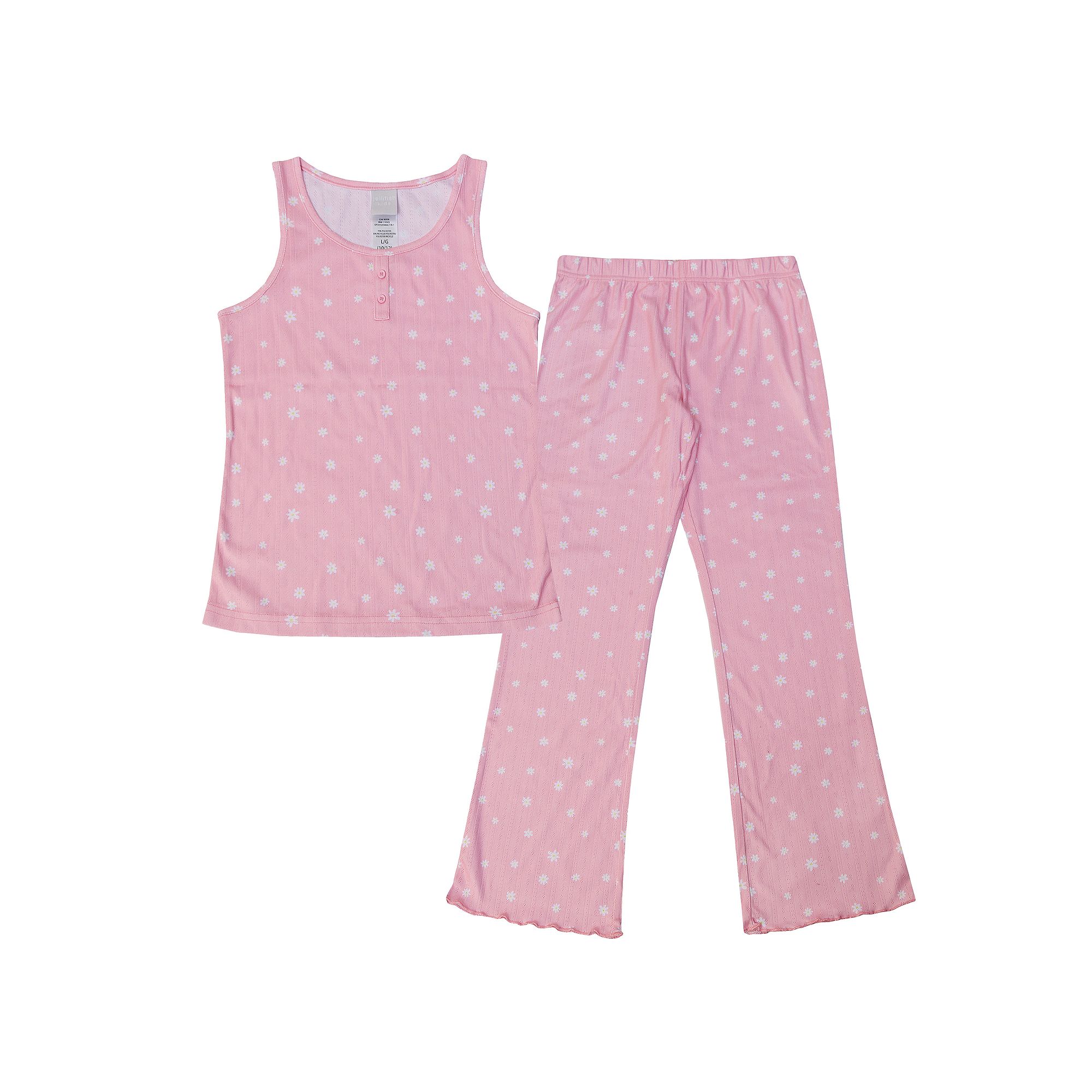 Girls 4-16 Jellifish Pajama Tank Top and Pajama Pants Set, Girls, Size: 4-