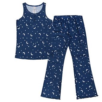 Girls 4-16 Jellifish Pajama Tank Top and Pajama Pants Set