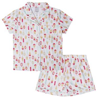 Girls 4-16 Jellifish Pajama Top & Pajama Shorts Set
