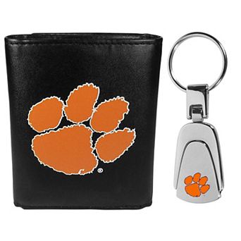 Clemson Tigers Tri-Fold Wallet & Keychain