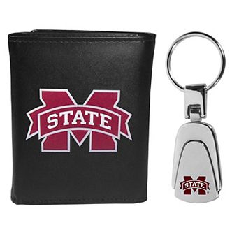 Mississippi State Bulldogs Tri-Fold Wallet & Keychain