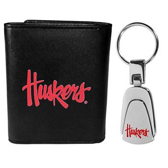 Nebraska Cornhuskers Tri-Fold Wallet & Keychain