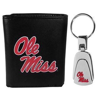 Ole Miss Rebels Tri-Fold Wallet & Keychain