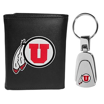 Utah Utes Tri-Fold Wallet & Keychain