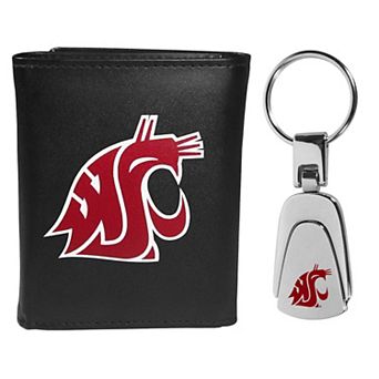 Washington State Cougars Tri-Fold Wallet & Keychain