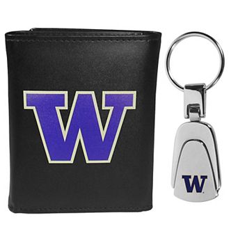 Washington Huskies Tri-Fold Wallet & Keychain