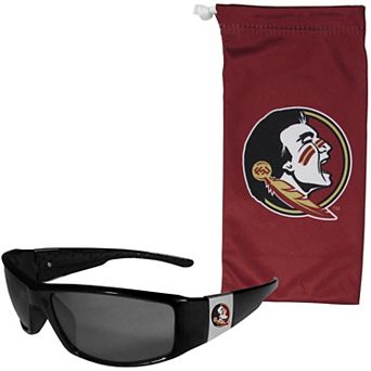 Florida State Seminoles Chrome Accent Sunglasses & Microfiber Bag